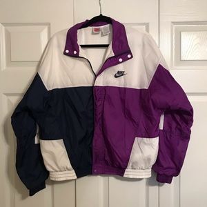 VINTAGE NIKE Purple/Navy Blue Windbreaker